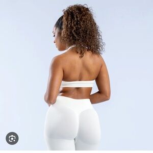 Dfyne impact white halter sports bar M